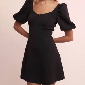 English Factory Puff Sleeve Mini Dress L